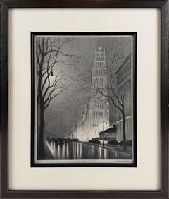 ELLISON BERNARD HOOVER   Ohio/New York, 1885-1955  "Riverside Church". Edition of 40. Signed,