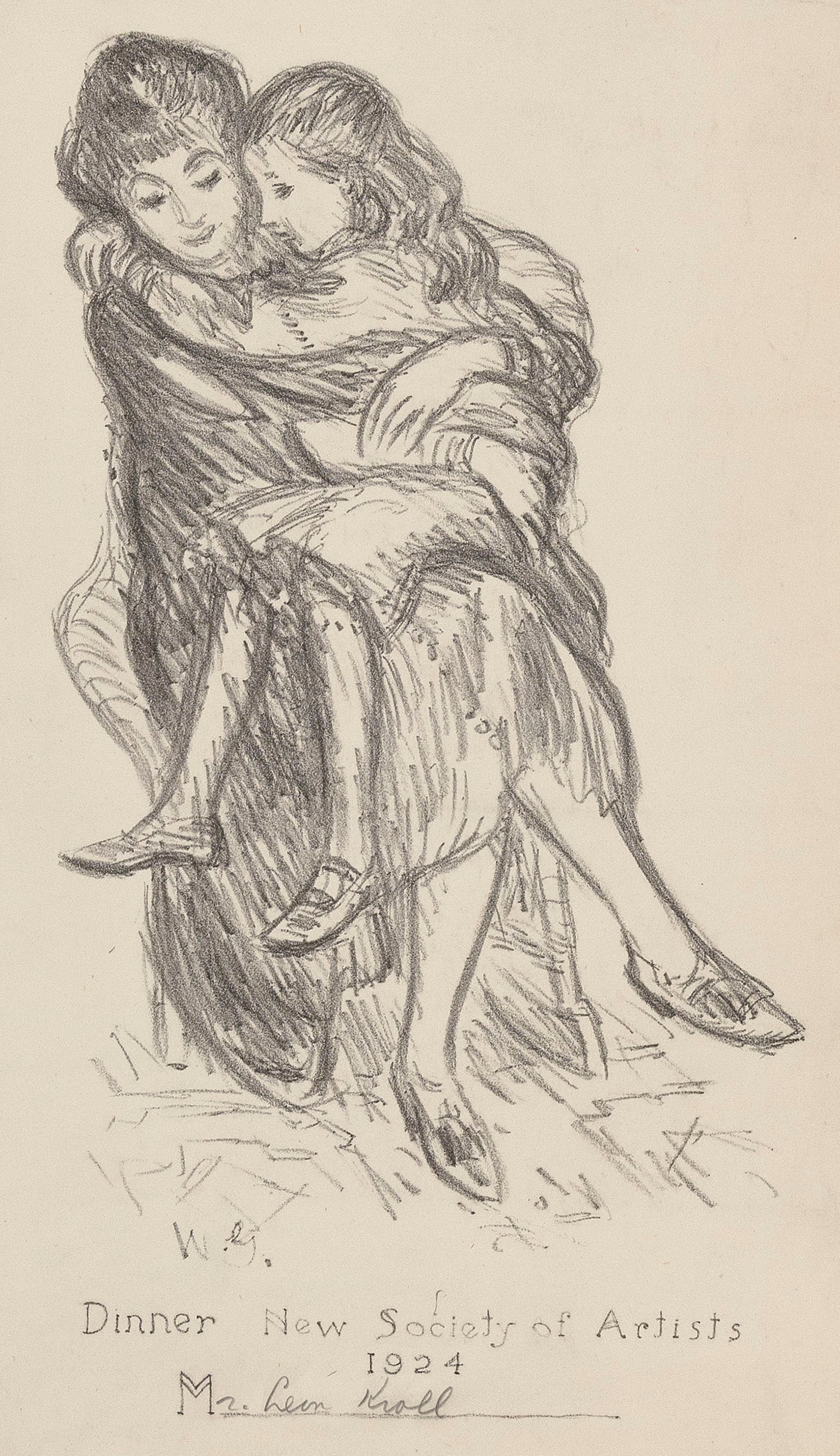 WILLIAM JAMES GLACKENS   Pennsylvania/New York/Connecticut, 1870-1938  "Dinner New Society of (1 of 2)