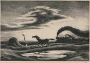 THOMAS HART BENTON Missouri, Massachusetts, 1889-1975 The Race, 1942. Edition of 250. Published