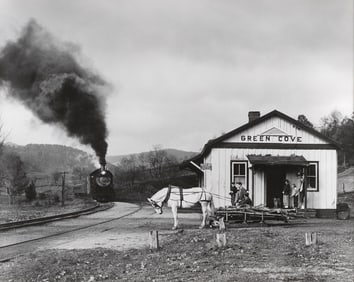 O. WINSTON (OGLE) LINK New York/Virginia, 1914-2001 "Old Maud Bows to the Virginia Creeper,