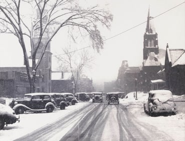 MARION POST WOLCOTT California/New York/New Jersey, 1910-1990 Main Street Blizzard, 1940.