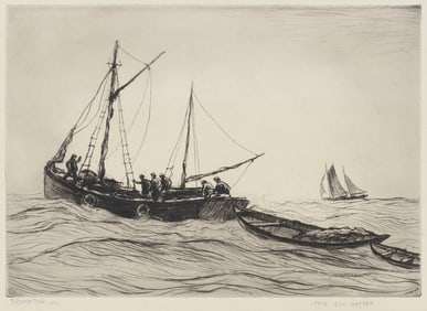 REYNOLDS BEAL Massachusetts/Rhode Island, 1866/67-1951 ?The Gill Netter?, 1929. Signed, titled