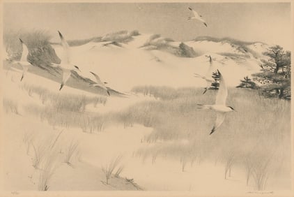 STOW WENGENROTH New York/Massachusetts, 1906-1978 Cry of the Terns, 1955 edition of 55. Signed