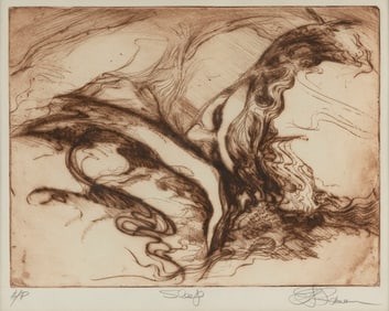 MODERN SCHOOL 20th Century "Sleep". An artist's proof (aside from the edition of 50).