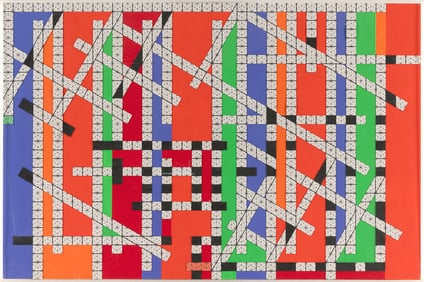 HAYNES OWNBY New York/Massachusetts, 1929-2001 Study for Game Board, 1984. Signed "Haynes Ownby"
