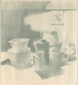 WILLIAM BEHNKEN New York, 1943- "Presque Tout Blanc", 1978. Signed, titled and dated in pencil