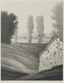 ROBERT KIPNISS New York, 1931- Upward. Signed and numbered 13/175 in pencil lower margin.