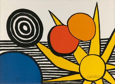 ALEXANDER (SANDY) CALDER Connecticut/New York/France, 1898-1976 Sun with Planets, 1973.