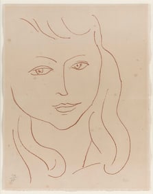HENRI MATISSE France, 1869-1954 Visages II, 1946. From Visages . Published by Les ?ditions du