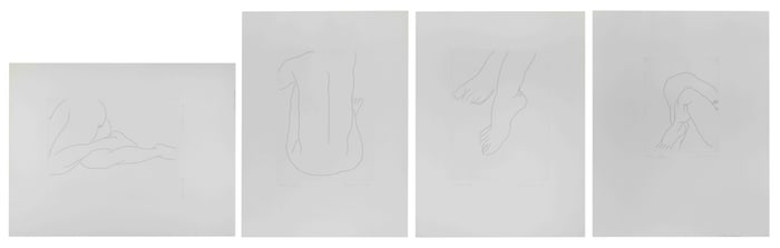 WILLIAM TURNBULL New York/United Kingdom/Scotland, 1922-2012 Fragments, 1971. Set of four. Each