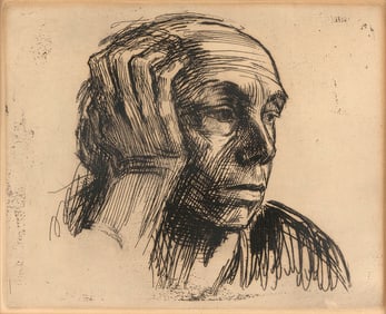 KATHE SCHMIDT KOLLWITZ Germany/Russian Federation, 1867-1945 Self Portrait. Published by Von der