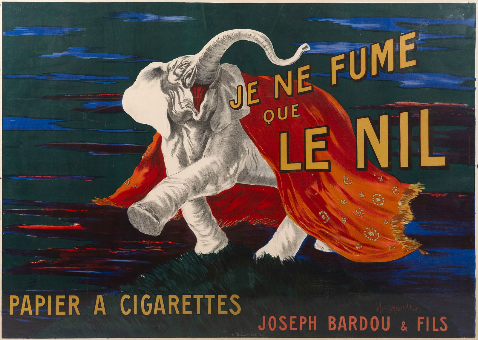 LEONETTO CAPIELLO   French, 1875-1942  "Je ne Fume que le Nil", 1912. Published by Vercasson, (1 of 2)