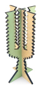 GIACOMO BALLA (Italy, 1871-1958), "Obelisco"., Painted wood, height 17.5".