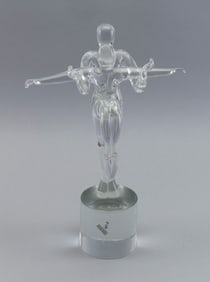 RENATO ANATRA (ITALY, 1943-) FOR MURANO ART GLASS ACROBATS Italy, 20th Century Height 12.5".