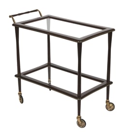SERVING TROLLEY ATTRIBUTED TO CESARE LACCA (ITALY, 1929-) Italy, Circa 1950s-1960s Height 29".