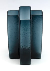 BODIL KJAER (DENMARK, 1932-) ART GLASS VASE 20th Century Height 8.75".
