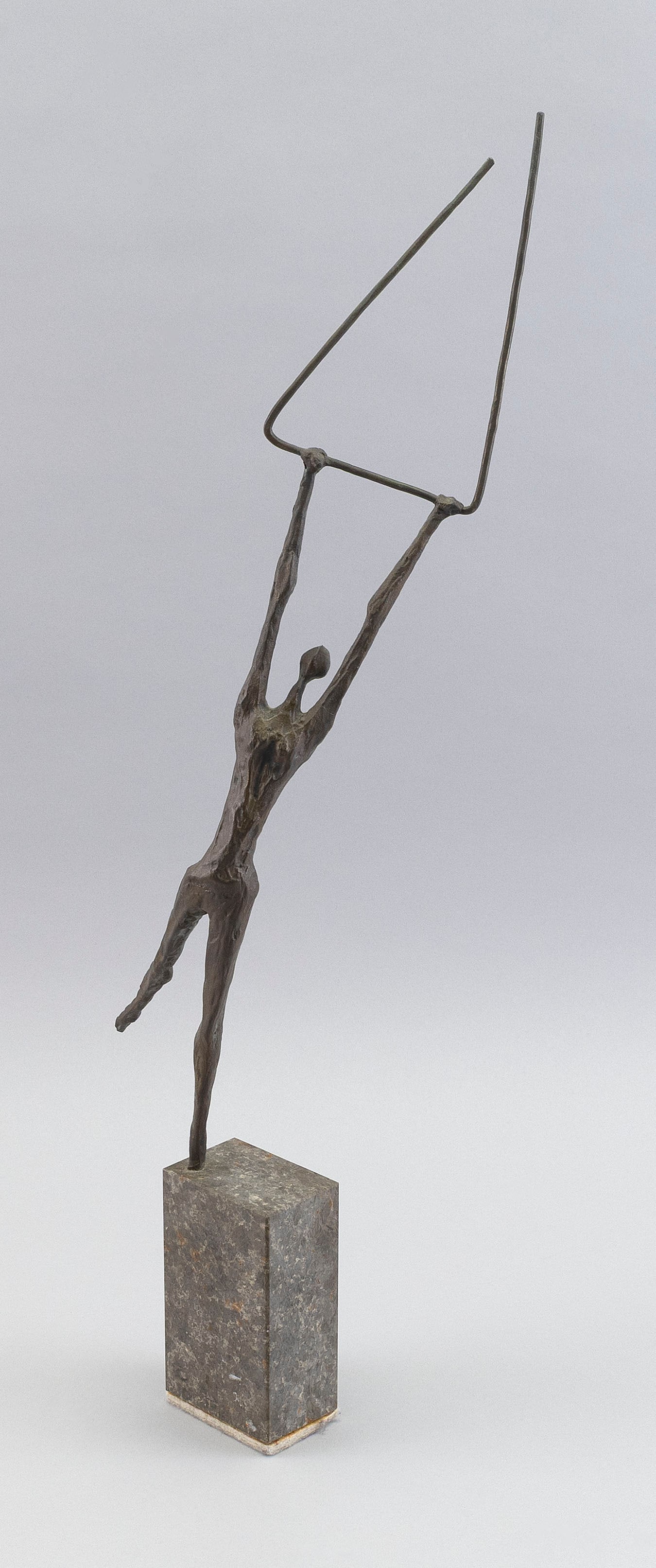 URSULA HANKE-FORSTER (Germany, 1924-2013), Trapeze artist., Bronze, height 16". Base height 4.5". (1 of 5)