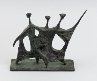 URSULA HANKE-FORSTER (Germany, 1924-2013), Three dancers., Bronze, height 6". Width 6". Depth 2".