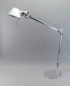 ARTEMIDE "TOLOMEO" ALUMINUM TABLE LAMP Italy, Late 20th Century Approx. maximum height 46".