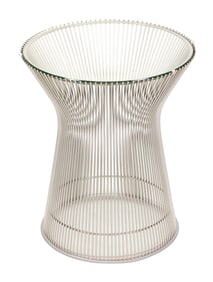 WIRE SIDE TABLE IN THE STYLE OF WARREN PLATNER (AMERICA, 1919-2006) FOR KNOLL Contemporary Height