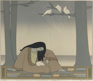 WILL BARNET (Massachusetts/New York, 1911-2012), "Paean", 1978., Color screenprint, 21" x 23.75".