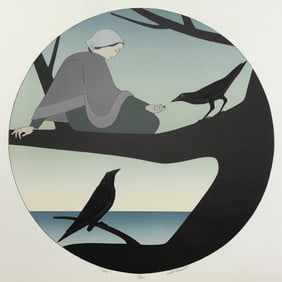 WILL BARNET (Massachusetts/New York, 1911-2012), "Circe", 1979., Color lithograph, 26.75" x 26.75".
