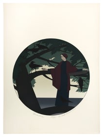 WILL BARNET (Massachusetts/New York, 1911-2012), "Ariadne"., Color screenprint, 17.75" x 15".