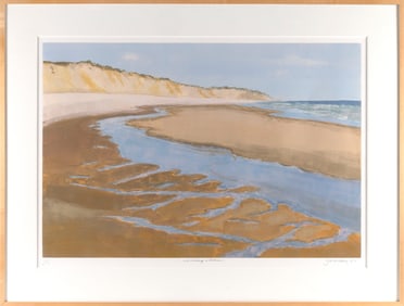 JOYCE GARDNER ZAVORSKAS (Massachusetts, 1945-), "Vanishing Wildness"., Monoprint, 26" x 37" sight.