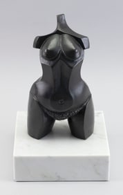 SWEDE PLAUT (Massachusetts, Contemporary), Torso., Bronze, height 8". Base height 2". Width 6".