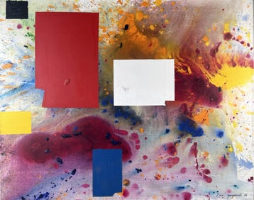 TARO YAMAMOTO (Connecticut/New York/Massachusetts/California, 1919-1994), "Foot Prints"., Mixed