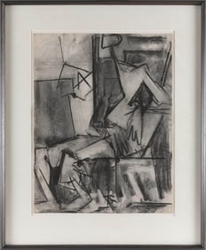 HAYNES OWNBY (New York/Massachusetts, 1929-2001), "Untitled figure study, #9"., Charcoal on paper,