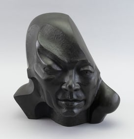 BARBARA BERETICH (California/Illinois/Europe, 1936-2018), Abstract bust., Bronze, height 11". Width