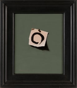GEORGE MURPHY (Massachusetts, 1947-), "Zen Circle 1"., Oil on panel, 16.5" x 14". Framed 19" x 16".
