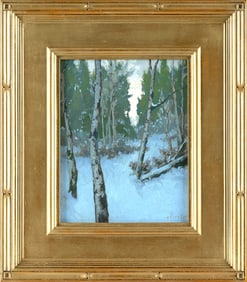 TAYLOR LYNDE (Montana, 1970-), "Solstice"., Oil on canvas board, 10" x 8". Framed 16" x 14".