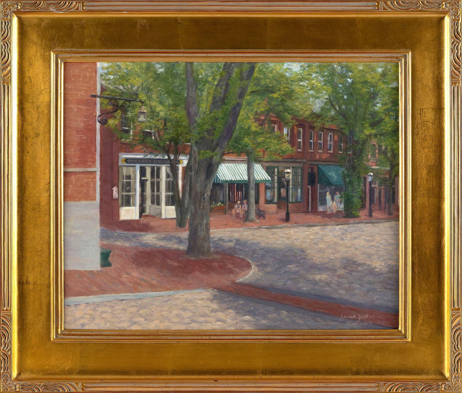 SUSAN JOSITAS (America, Contemporary), "Nantucket"., Oil on canvas, 16" x 20". Framed 22" x 27". (1 of 2)