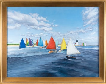 YASEMIN KYRENA TOMAKAN (Connecticut/Massachusetts/Turkey, 1958-), Rainbow Fleet approaching