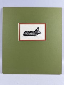 CLARE VERONICA HOPE LEIGHTON (Connecticut/United Kingdom, 1898-1989), "Broad Beans"., Wood engraving