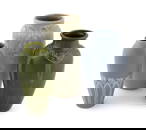 THREE ROOKWOOD POTTERY VASES Cincinnati, Early 20th Century Heights 9", 10" and 11".