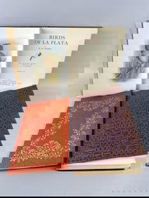 TWO-VOLUME SET "BIRDS OF LA PLATA" BY W.H. HUDSON 1920 9.75" x 10".