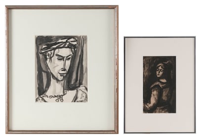 GERRIT HONDIUS (New York, 1891-1970), Two portraits