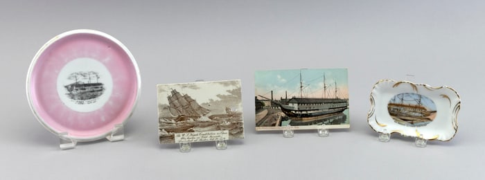 COLLECTION OF ANTIQUE AND VINTAGE U.S.S. "CONSTITUTION" SOUVENIRS, 19th/20th Centuries