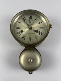 SETH THOMAS SHIP'S BELL CLOCK Thomaston, Connecticut, Circa 1926 Height 12".