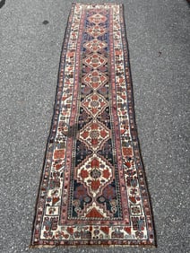 SOUTHWEST PERSIAN RUNNER: 2'11" X 10'9" Late 19th Century