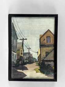 EDGAR T.P. WALKER (Massachusetts, Early 20th Century), "Siasconset 1927" (Nantucket)., Watercolor on