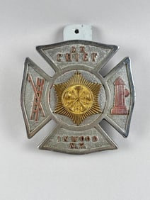 COMMEMORATIVE FIRE MEDALLION 20th Century 6" x 6".