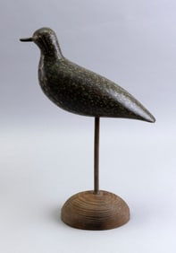 FOLGER FAMILY GOLDEN PLOVER DECOY Nantucket, Massachusetts, Circa 1890 Length 10".