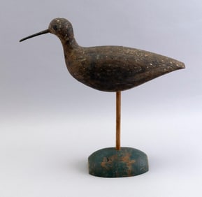 MASSACHUSETTS YELLOWLEGS DECOY Circa 1890 Length 12.5".