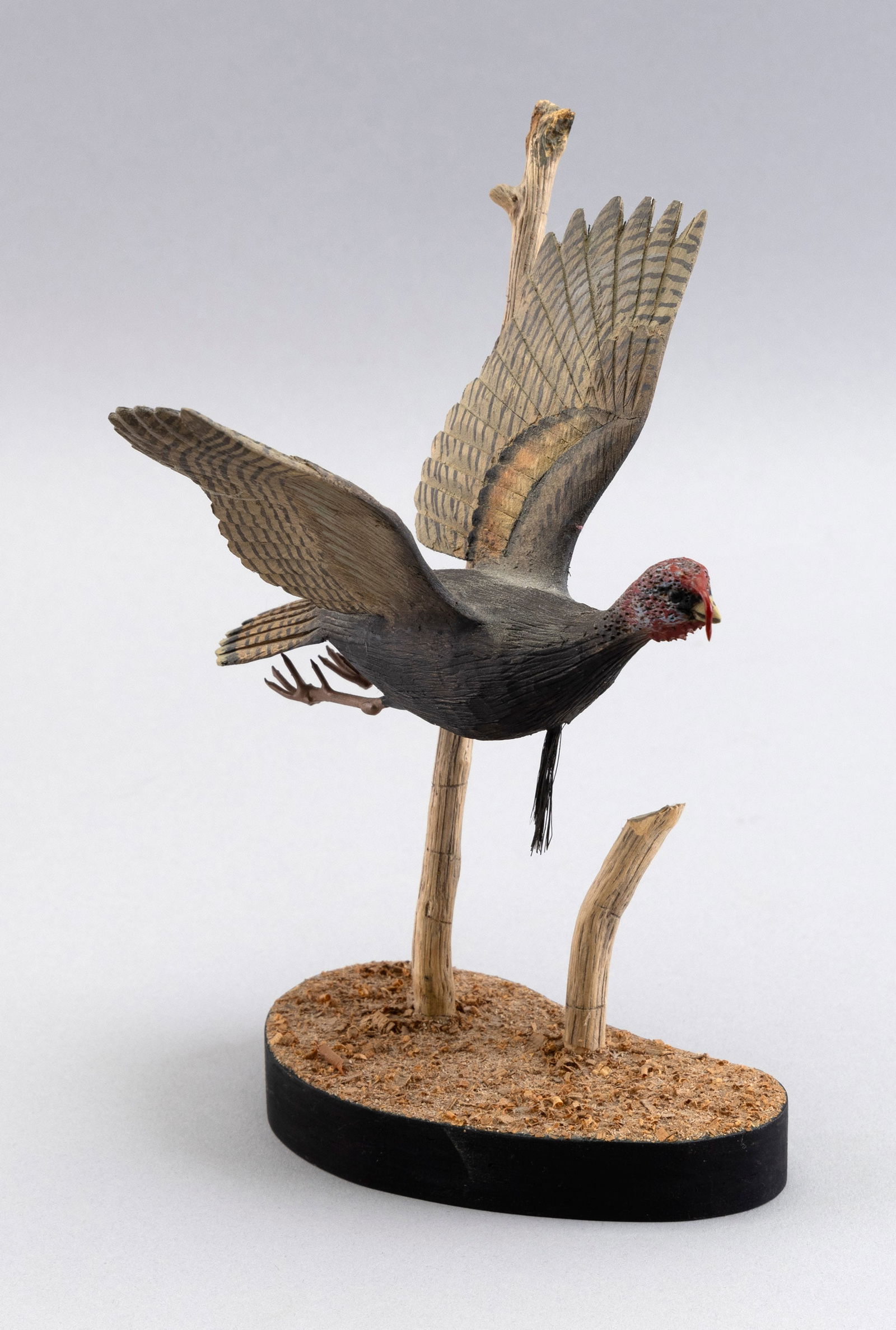 STAN SPARRE MINIATURE FLYING TURKEY East Falmouth, Massachusetts, 1923-2011 Height 7.5". (1 of 3)