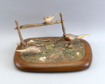 GROUP OF ROSCOE A. CONDON MINIATURE PHEASANTS Fitchburg, Massachusetts, 1935-2025 Pheasant lengths