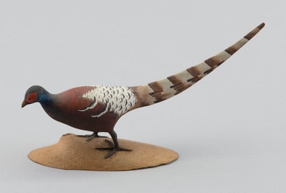 HAROLD GIBBS MINIATURE BURMESE PHEASANT Barrington, Rhode Island, 1886-1970 Length 6".